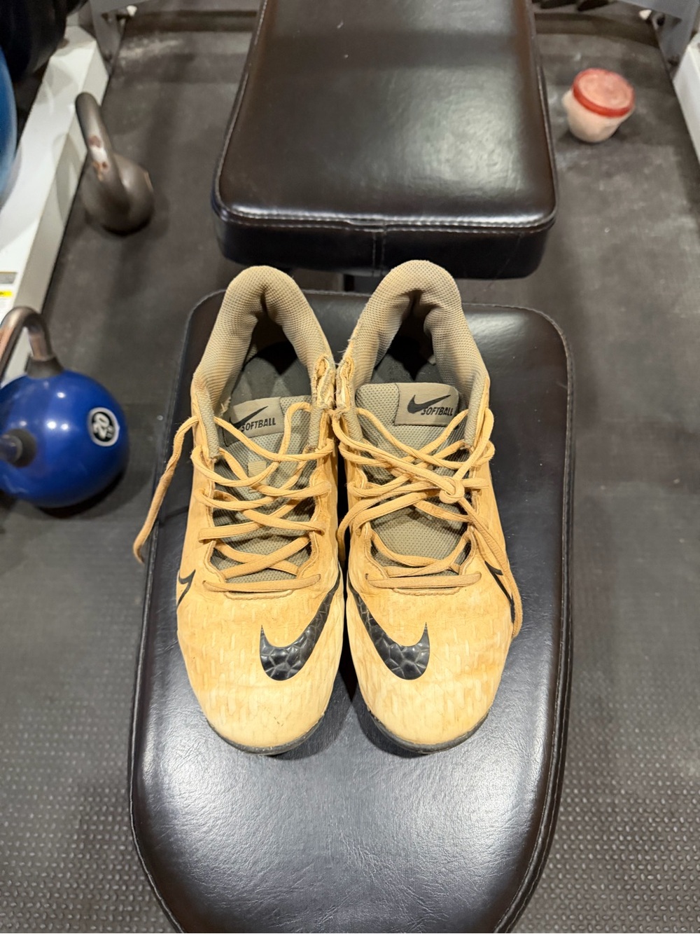 Nike Wheat and Black Youth Athletic Shoes